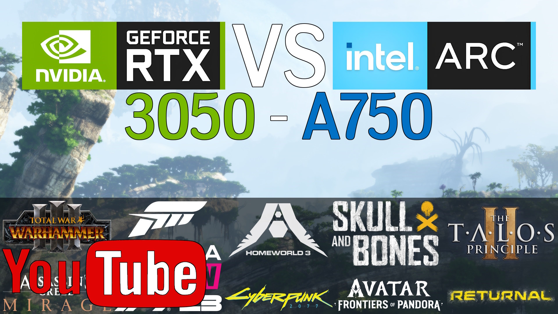 Nvidia GeForce RTX 3050 -VS- Intel ARC A750