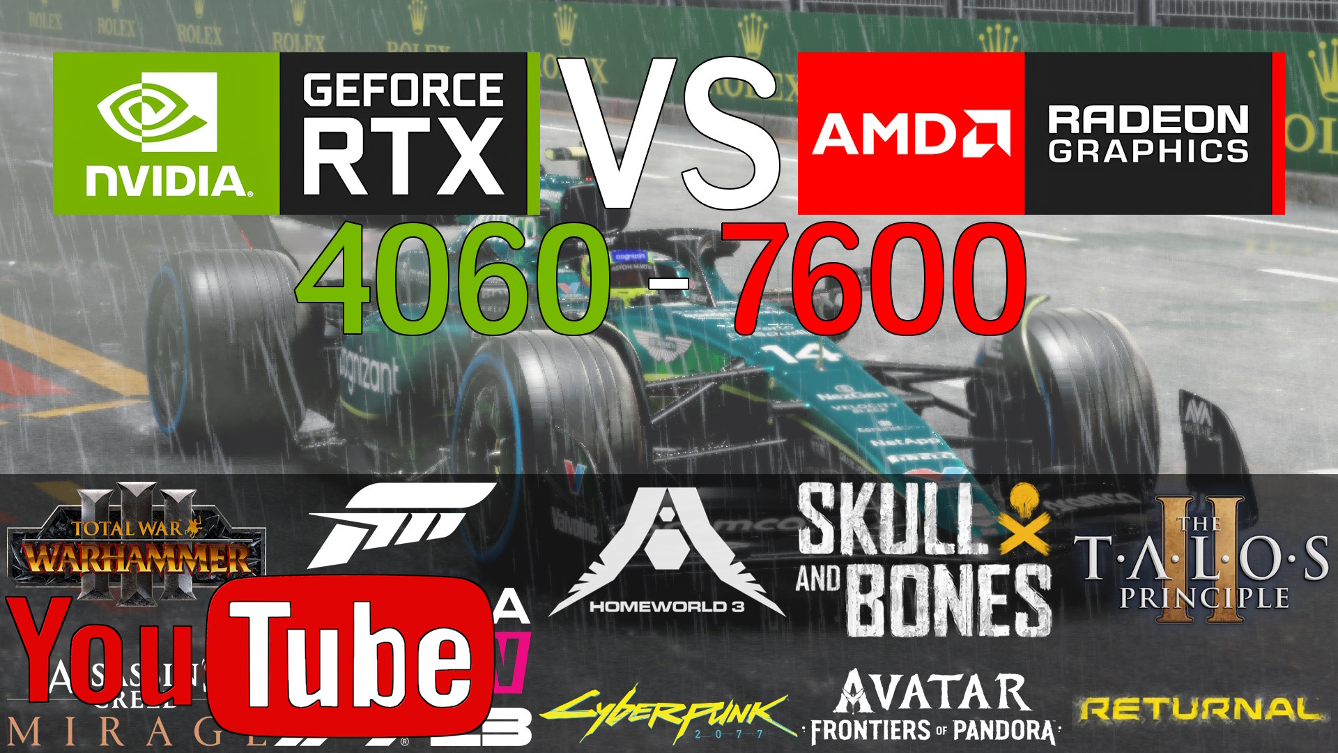 Nvidia GeForce RTX 4060 - AMD Radeon RX 7600